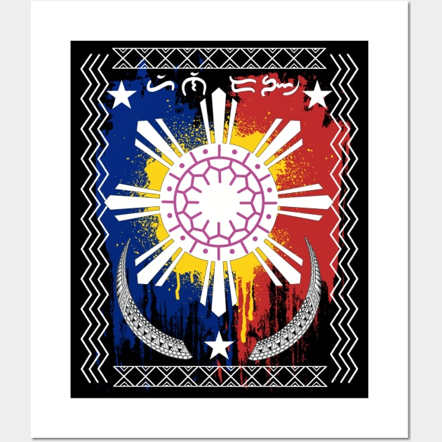 Philippine Flag Sun / Baybayin word Hinirang (Appointed/Chosen) Wall Art by Pirma Pinas